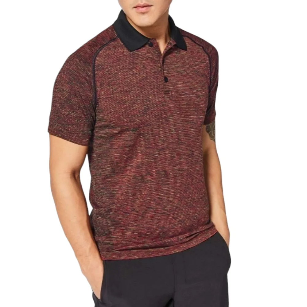 Lululemon Men's Metal Vent Tech Collar Short Sleeve Seamless Polo Shirt‎ Size S